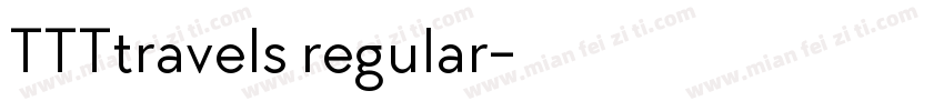 TTTtravels regular字体转换